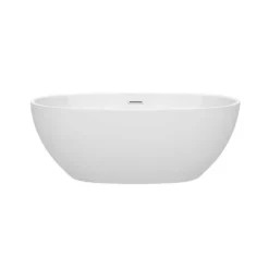 Juno Acrylic Double Ended Freestanding Bathtub - No Faucet Drillings 12 Juno Acrylic Double Ended Freestanding Bathtub - No Faucet Drillings -VINTAGE TUB Store wcbtk156163 1