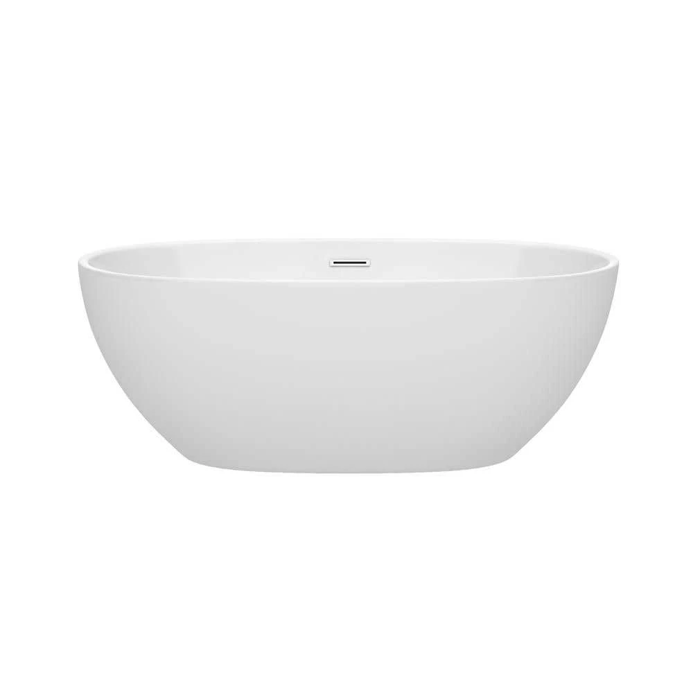 Juno Acrylic Double Ended Freestanding Bathtub - No Faucet Drillings 6 Juno Acrylic Double Ended Freestanding Bathtub - No Faucet Drillings - Image 4