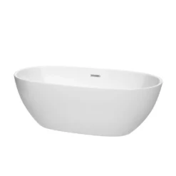 Juno Acrylic Double Ended Freestanding Bathtub - No Faucet Drillings