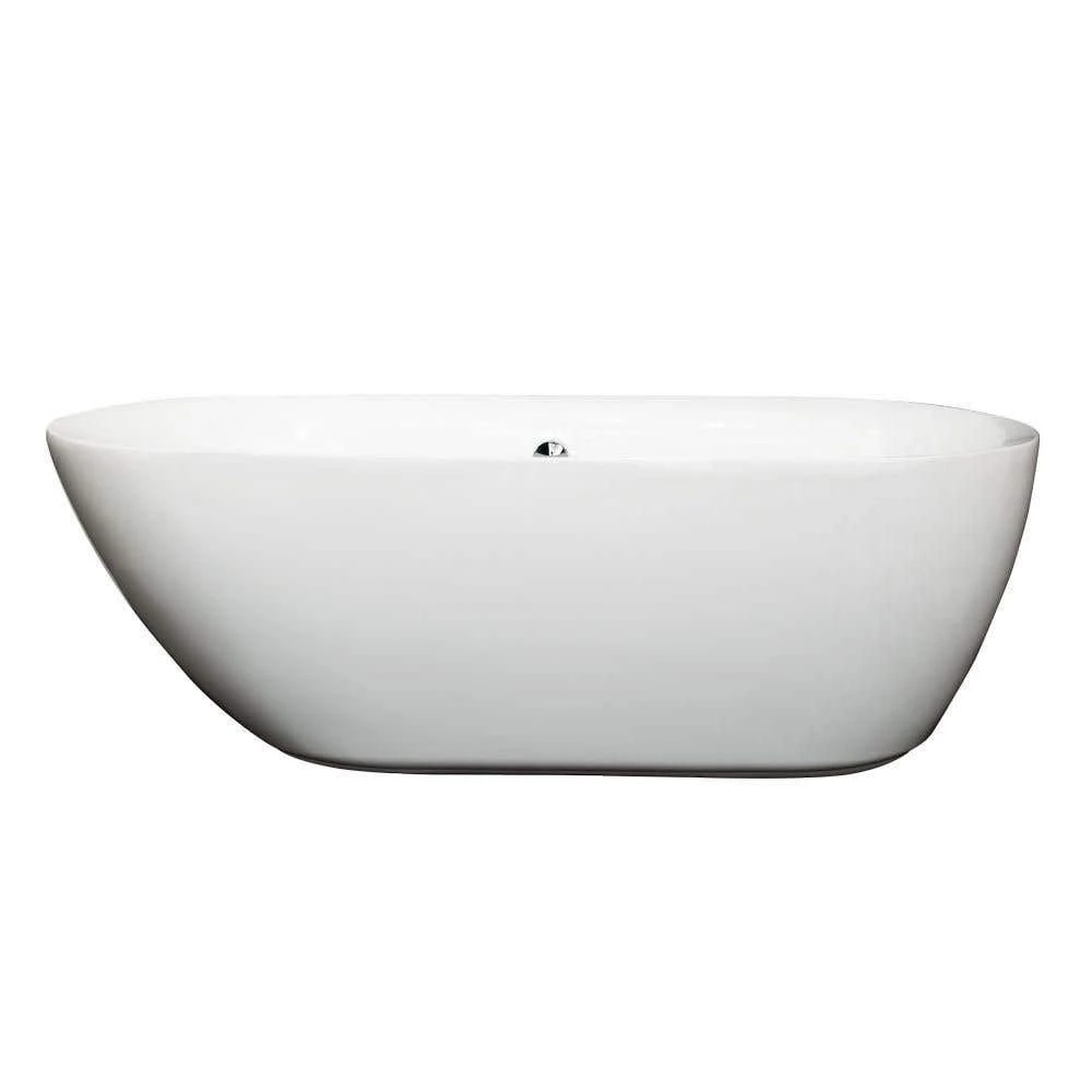 Melissa Acrylic Double Ended Freestanding Bathtub - No Faucet Drillings 3 Melissa Acrylic Double Ended Freestanding Bathtub - No Faucet Drillings