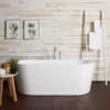 Wyatt Acrylic Double Ended Freestanding Tub Package -VINTAGE TUB Store wyatt pkg 1